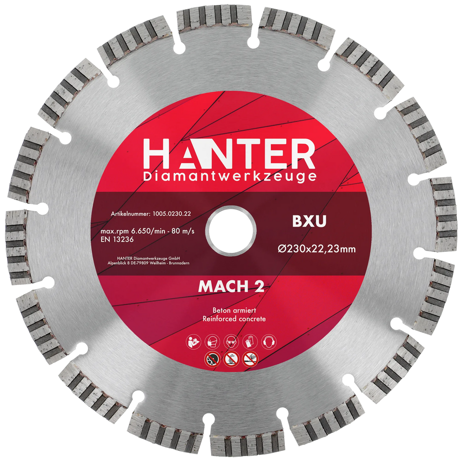 BXU MACH 2 – Hochleistungs Universaltrennscheibe