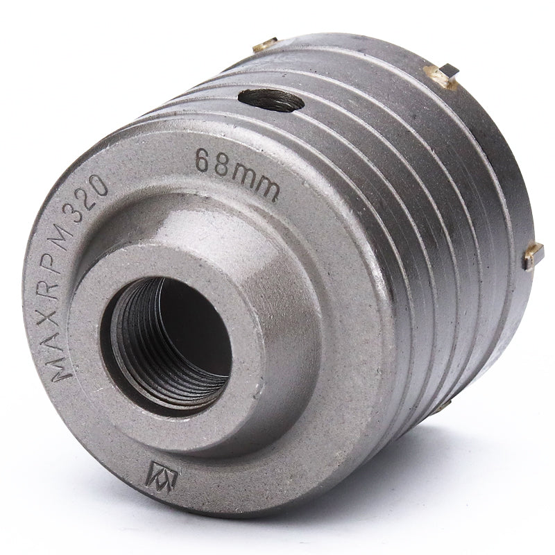 HDS - SET MACH 1 – Hartmetall Trockenbohrkrone / Dosensenker Set bestehend aus Bohrkrone