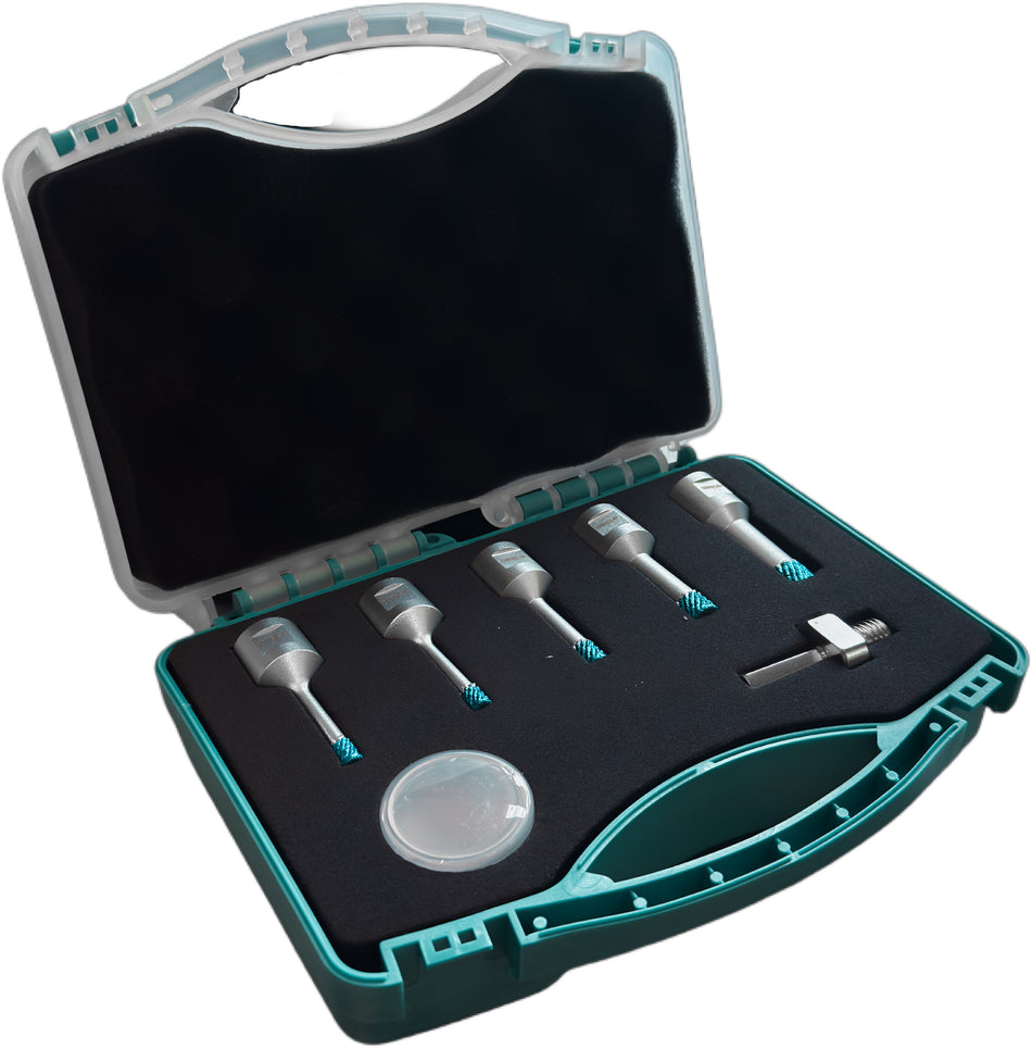 FBXB MACH 3 Set 5- teilig – bestehend aus Je 1x 6,6,8,10,14 mm Matrix Bohrer inkl. HEX-Adapter